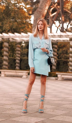 Outfit azul celeste