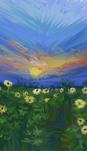 Sunflower Sunset