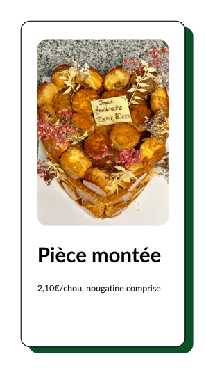 pièce montée en chou et nougatine