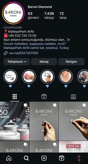 Baroni Diamond Maltepe Park Sosyal Medya Yönetimi