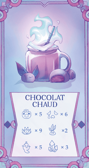 Carte chocolat chaud
