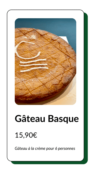 gâteau basque à la crème