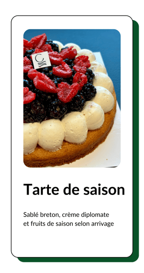 tarte de saison avec fruit rouge