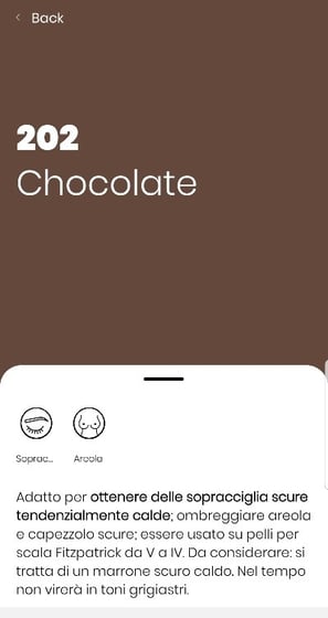 a phone screen showing a chocolate barcoden