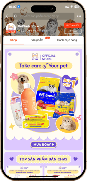 Khoá học trang trí gian hàng shopee