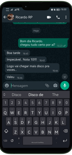print de uma conversa de whatsapp