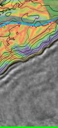 seismic volume with mapped attributes flts.