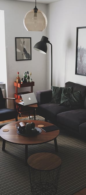 Bright living room with modern inventory