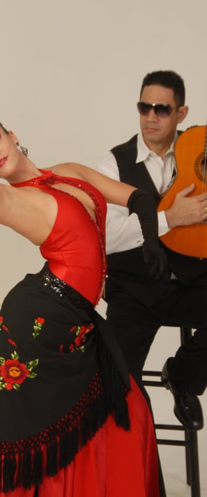 Latin dance guitar and dancers booking 305-298-2380 Miami Boca Raton Palm Beach Ritmo!City