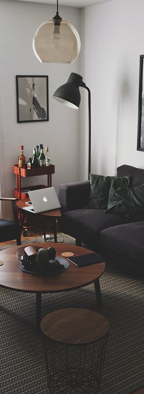 Bright living room with modern inventory