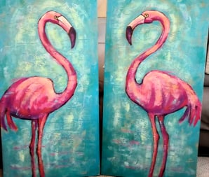 pink birds