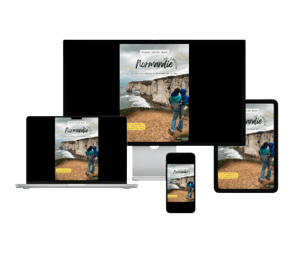 Guide digital 'Normandie road-trip en 45 étapes' - compatible smartphone, tablette et ordinateur.