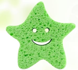 DIY cut-outs with compressed cellulose sponges