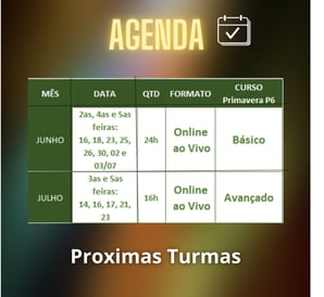 Agenda Junho e julho