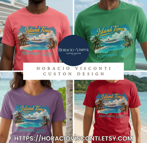 Island time cruise travl lover vacation shirt