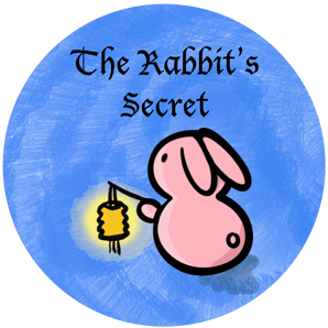 The Rabbit's Secret Logo our rabbit lighting up the way to dreams and imagination