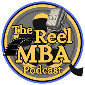 Image of the logo for The Reel MBA Podcast.