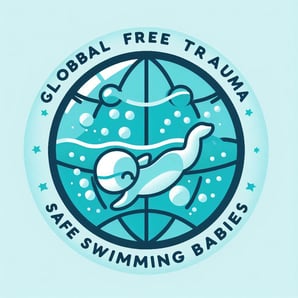 a dolphin and a dolphin swimming in a circle