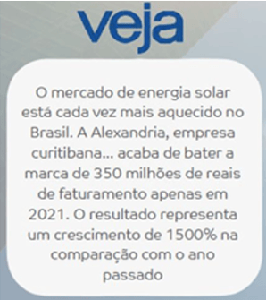 Notícias Revista Veja Alexandria Energia