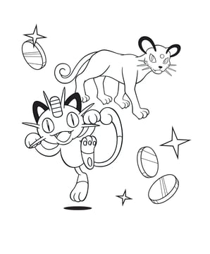 Miau kleurplaat