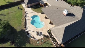 Overview of a Backyard Space with Pool