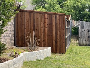 Dark Wood Fence