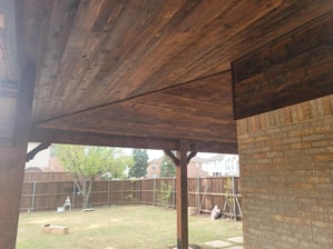 Slope Ceiling Cedar Patio