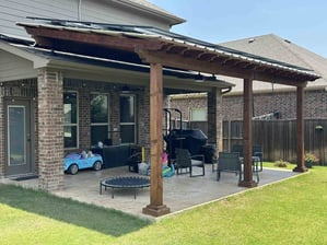Patio with Solar Panel Installed