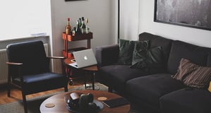 Bright living room with modern inventory