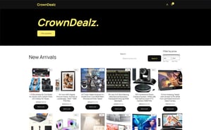 basic web design, great for selling lots of products