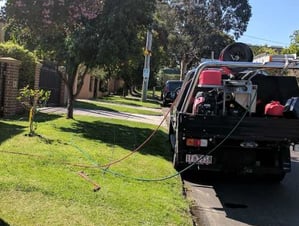 Unblocking a drain in Rosebud