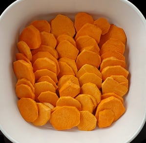 Sweet Potatoes Arranged