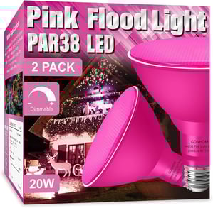 pink flood light bulbs