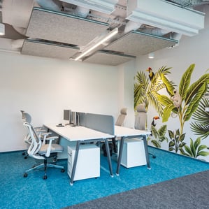 hot desk for Transporeon office