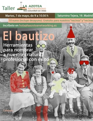 Cartel del taller El bautizo