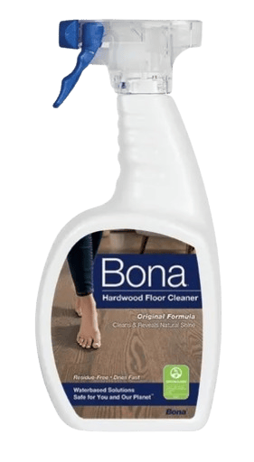 a bottle of bona hardwood floor cleaner