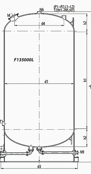 glass lined chemical reactor / vessel / storage tanks