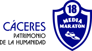 XVIII Media Maratón “Cáceres Patrimonio de la Humanidad” logo