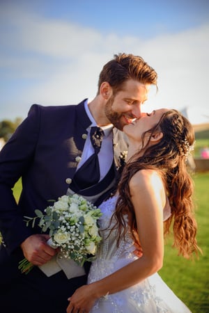 Bride and Groom photo session at the Praia D'El Rey Marriott Golf & Beach Resort