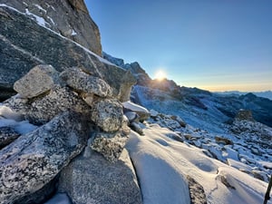 Sunrise in High Valmasino