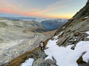 Fall light and atmosphere on Piz Badil