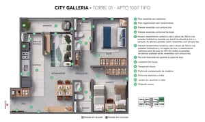City Galleria | MRV |  Planta Tipo