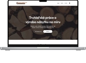 Web na zakázku pro truhlářskou firmu