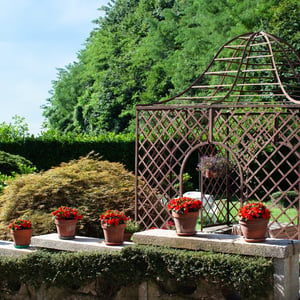 view of the second garden in villa ombrosa