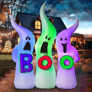 inflatable BOO Halloween decoration