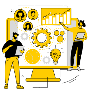 image of service team collecting data for analysis