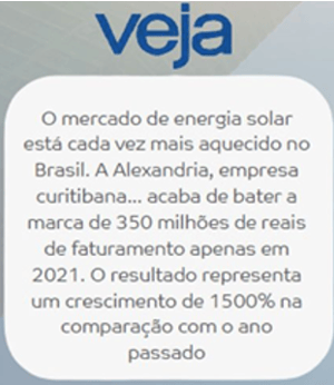 Notícias Revista Veja Alexandria Energia