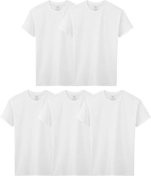 Boys' Cotton White T Shirt