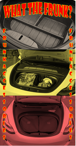 Tesla Model 3 Frunk Accessories: Frunk Organizer, Frunk Cooler, and Frunk Luggage. EV Car Guide.