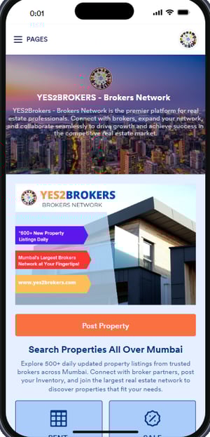 a phone screen showing a website page for a website